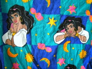 Hunchback Esmeralda Disney Twin Fitted Flannel Bed Sheet
