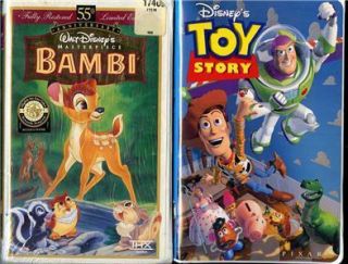 WOW 17 Disney VHS Tarzan Bambi Lion King Peter Pan