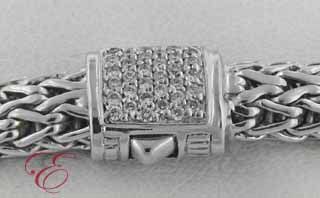 John Hardy Diamond 18K Gold Sterling Silver Bracelet