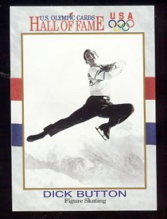 Dick Button Mens Figure Skating USA 1991 Olympic Card