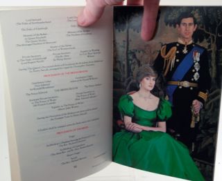 Princess Diana Royal Wedding Program WOW RARE 1981 Mint