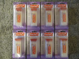Doctors DRS Brush Picks Toothpicks Dental Floss 960 Count 8 Packs