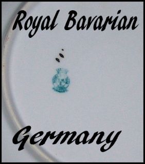 Royal Bavarian PMB Porcelain Carnation Bowl Germany Hand Painted