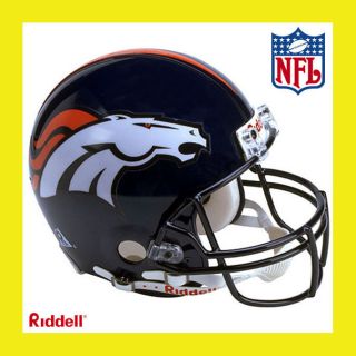 Denver Broncos on Field Authentic Proline Football Helmet by Riddell