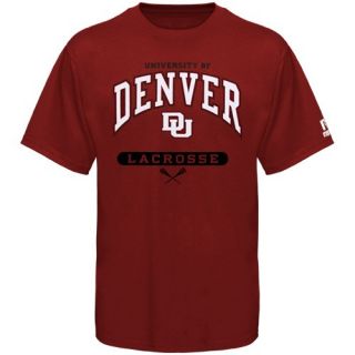 denver pioneers crimson lacrosse t shirt show your support for denver