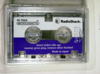 RadioShack Micro Cassette Head Cleaning Tape Cleaner   Recorder