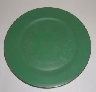 Catalina Island Pottery Descanso Green Red Clay Wall Plate