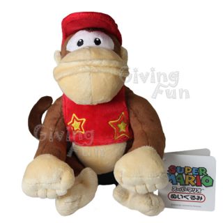 Genuine Nintendo Super Mario Bros Diddy Kong Plush Doll