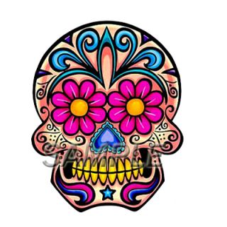 Day of The Dead Iron on Transfer Choose Design