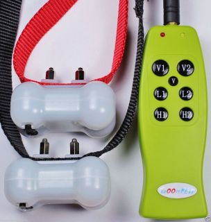   Rechargeable Remote Dog Trainer Shock Vibration Bark Training Collar