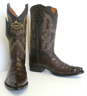 Crocodile Alligator Belly Cut Design Cowboy Boots