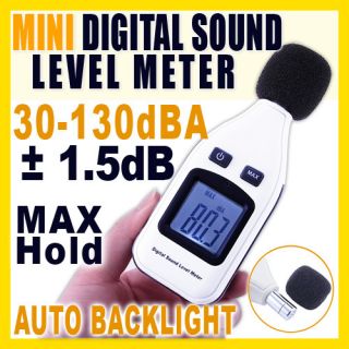 Digital Sound Noise Level Meter 30 130dB Decibel Pressure Tester LCD