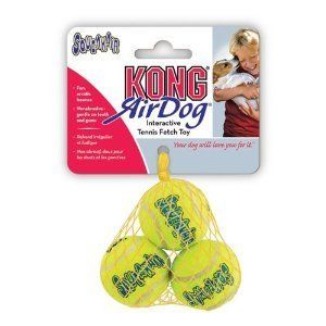 Kong Air Squeaker Tennis Balls Small 3 Pack Dog Toy