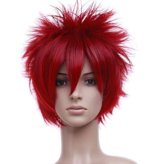 New Anime Naruto Sabakuno Gaara Short Cosplay Wig 13.78 Red
