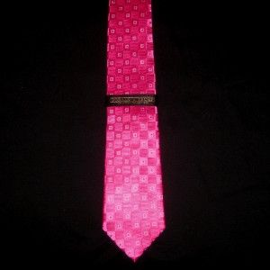 Donald Trump Signature Collection Hot Pink Red Check Silk Boss Power