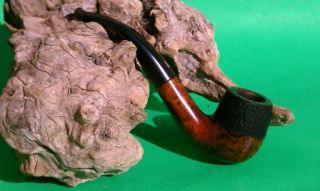 Jobey Asti Classic #145 Two Tone Rough Smooth Bent Egg Pipe