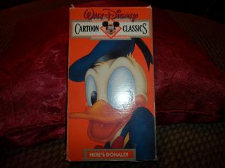 Walt Disney Cartoon Classics V 2 Heres Donald VHS 1991 012257527032