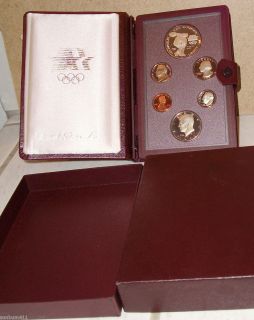  Proof 6 Coin Set, w/Silver $1 Discus Throw Celebrating 23 Olympiad