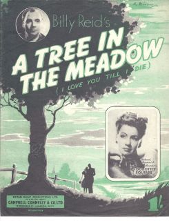 DOROTHY SQUIRES UK Sheet Music Billy Reids A TREE IN THE MEADOW
