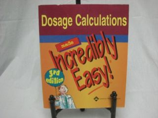 dosage calculations made incredibly easy