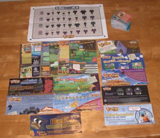 LOT 134 DISNEY TOONTOWN CARDS Fish Moments Toonography 17 POSTERS
