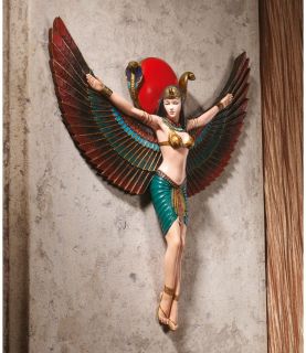 Goddess of Motherhood & Fertility Isis & Sun God Ra Egyptian Wall