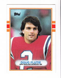 1989 Topps Card 198 Doug Flutie QB New England Patriots