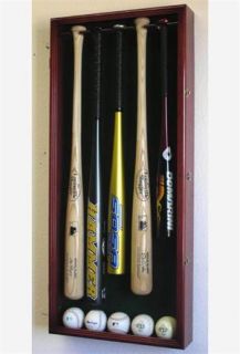 Baseball and Bat Display Case w/ 98% UV rated Door   Lockable