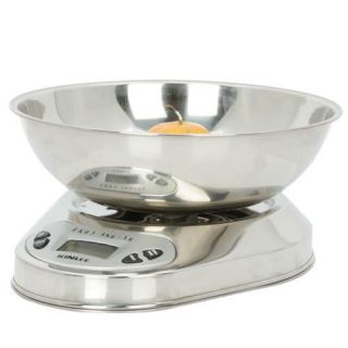 digital kitchen food scale with removable plastic bowl 11lb