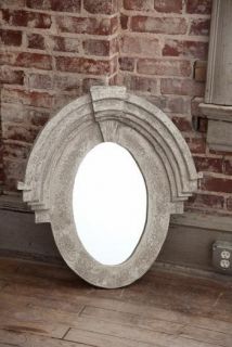 French Dormer Mirror Painted Weathered White Finish