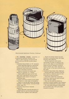 Dow Chemical Catalog Asbestos Laminate Pipe & Vessel Insulation Vapor