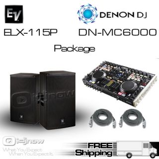 EV ELX 115P ELX115P Speakers Denon DN MC6000 DJ System