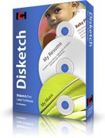 Disketch Pro CD DVD Disc Label Software from NCH
