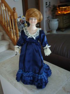 Princess Lady Di Diana Porcelain Doll Figurine on Stand