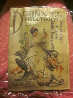 Antique Doans Directory Advertisement Kidney Pills 32 Pages of