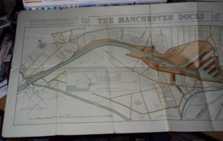 Map c1912 Port of Manchester Plan of The Manchester Docks
