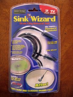 Sink Wizard Drain Clog Removal Tool