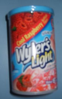 WYLERS LIGHT Cool Raspberry Drink Mix 1 Cannister w 3 2 QT Packs 6 QTS