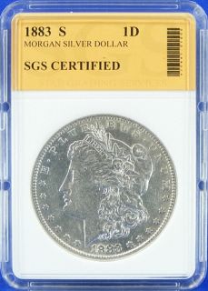 1883 s Authentic Morgan Silver Dollar