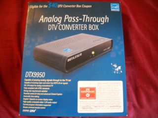 Digital Stream DTV Converter Tuner Box DTX9950 Analog Pass Through Box