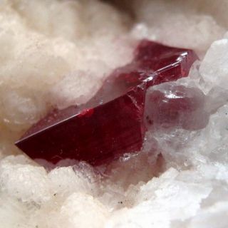 Large Red Cinnabar Crystal on Dolomite CBGZ2IE0119