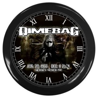 Rip Dimebag Darrell Rock Legend Guitar Hero Wall Clock
