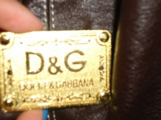 Beautiful LARGE Black leather AUTHENTIC Dolce and Gabbana Handbag