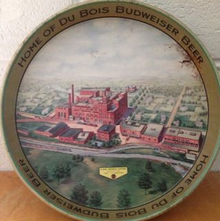 Du Bois Brewing Company Budweiser Beer Tray