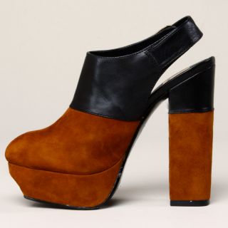 Dolce Vita Joanna Platform Shoes Two Tone Leather Booties Black Brown