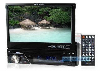 7830B in Dash 7 LCD Screen Single DIN Car Stereo DVD Bluetooth