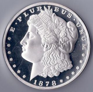 1878 Morgan Silver Dollar on Steroids One Pound Replica