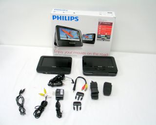 Philips PD7012 7 inch Dual Screen Portable DVD Player