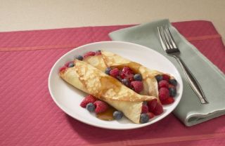 French Crepes Wraps Pan and Dipping Dish New