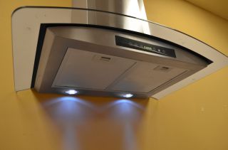  Stainless Steel Range Hood AK C 668AS90 Carbon Filters Ductless